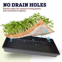 1020 No Drainage Black Plastic Carrier Trays