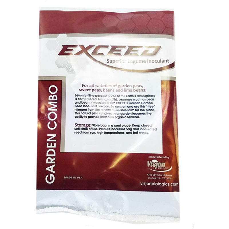 fertilizer for pea plants Exceed Garden Combination Legume Inoculant