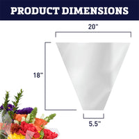 Clear Bouquet Sleeves (XL)