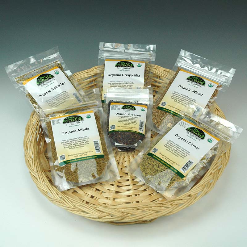 organic plant seeds for sale Sprouts Lovers Collection Organic Seeds