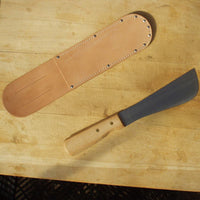 Broccoli Knife Carbon Steel Blade Wood Handle