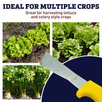 Stainless Steel Lettuce Knife with Yellow Handle