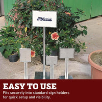 25 Blank Waterproof Sign Cards 7" x 5"