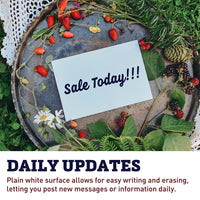 25 Blank Waterproof Sign Cards 7" x 5"