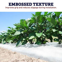 White on Black Plastic Mulch 4' x 600'