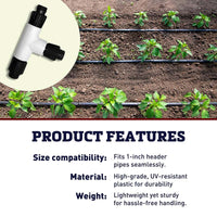 Jain Main Line Tee (1 in. Header Pipe)