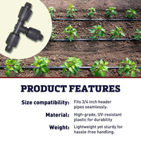 Jain Main Line Tee (3/4 in. Header Pipe)