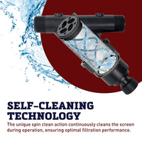 API Irrigation Filter with Flush Valve