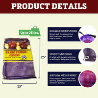 25 lb. Mesh Onion Bags