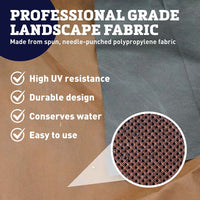 12 Year Earth Tone Landscape Fabric 3' X 100'