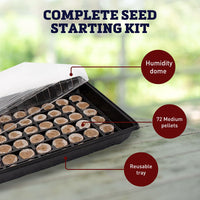 Jiffy Greenhouse 72 ct Medium Pellet Kit