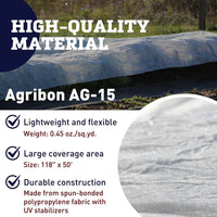 Row Cover Agribon AG-15 118" x 50'