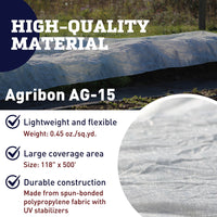 Row Cover Agribon AG-15 118" x 500'