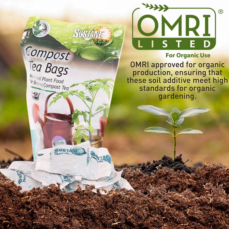 organic plant fertilizer Suståne Compost Tea Bags Organic Fertilizer