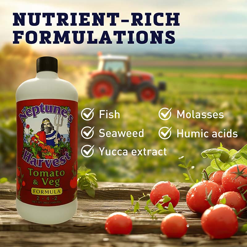 natural herbicide for tomatoes Neptune's Harvest Tomato & Vegetable 2-4-2 32 oz. (1 qt.) Organic Fertilizer