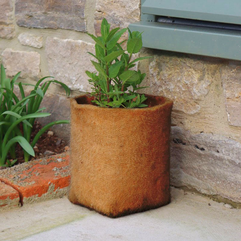 fibre clay plant pots Natural Hemp Fibre Pot 5 Liter