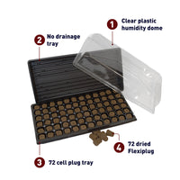 Pop and Grow 135B Flexiplug 72 cell Complete Kit