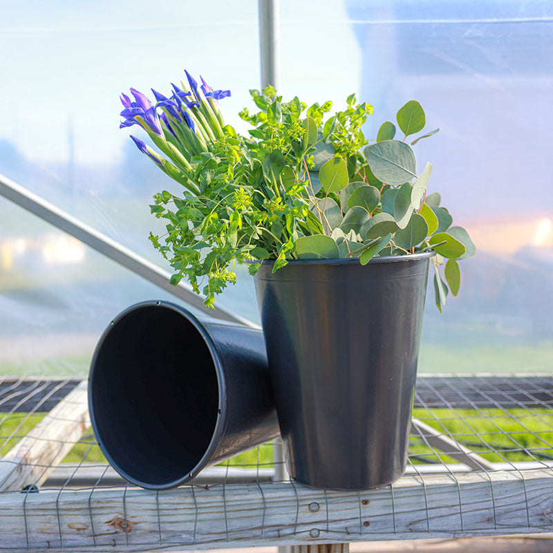 bucket plant pots Cut Flower Display Buckets 13L Conical HARD GOOD / 20 each / NA