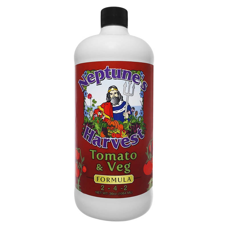 tomato plant fish fertilizer Neptune's Harvest Tomato & Vegetable 2-4-2 32 oz. (1 qt.) Organic Fertilizer