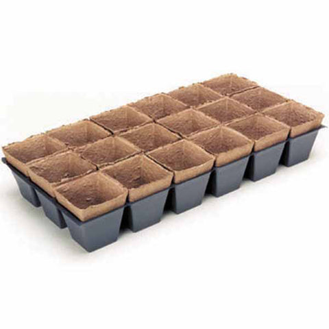 jiffy plastic plant tray Jiffy Poly Pak Trays, 3-1/2In X 4In Square Cells, 31 Trays With 558 Pots by AM Leonard