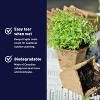 Jiffy 3" x 3" Poly-Pak Pot Sheets