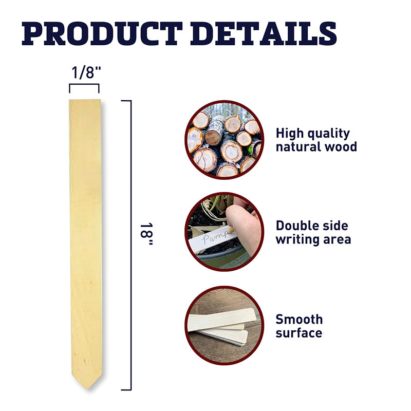 Stakes 18" Wooden