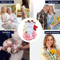 Large Clear Sealed Bottom Bouquet Sleeves