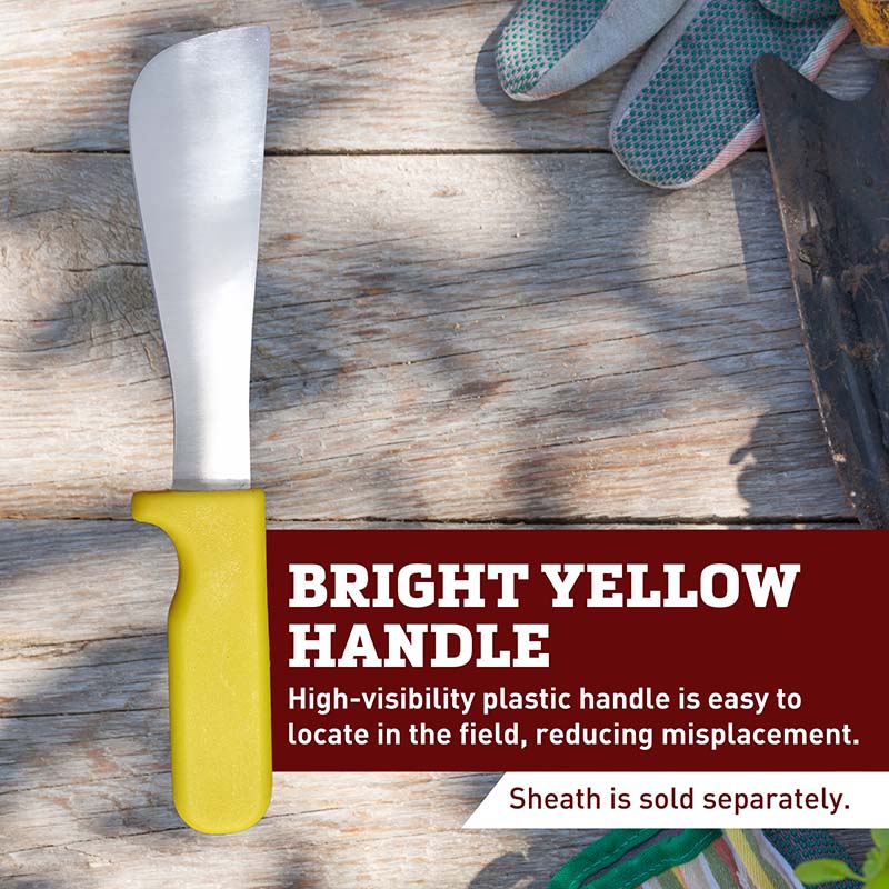 Broccoli Knife Stainless Steel Blade Yellow Handle