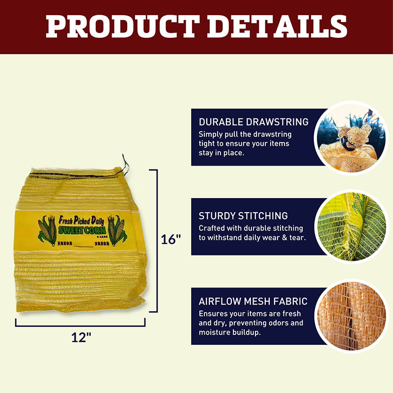 Mesh Corn Bags (6 Ear)