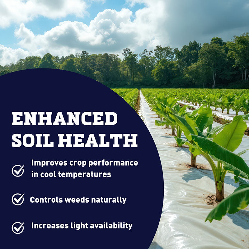 White on Black Plastic Mulch 4' x 600'