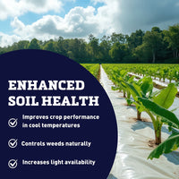 White on Black Plastic Mulch 4' x 600'