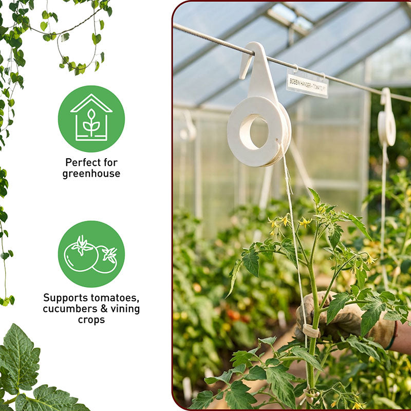 Bobbin Plant Hanger with Twine