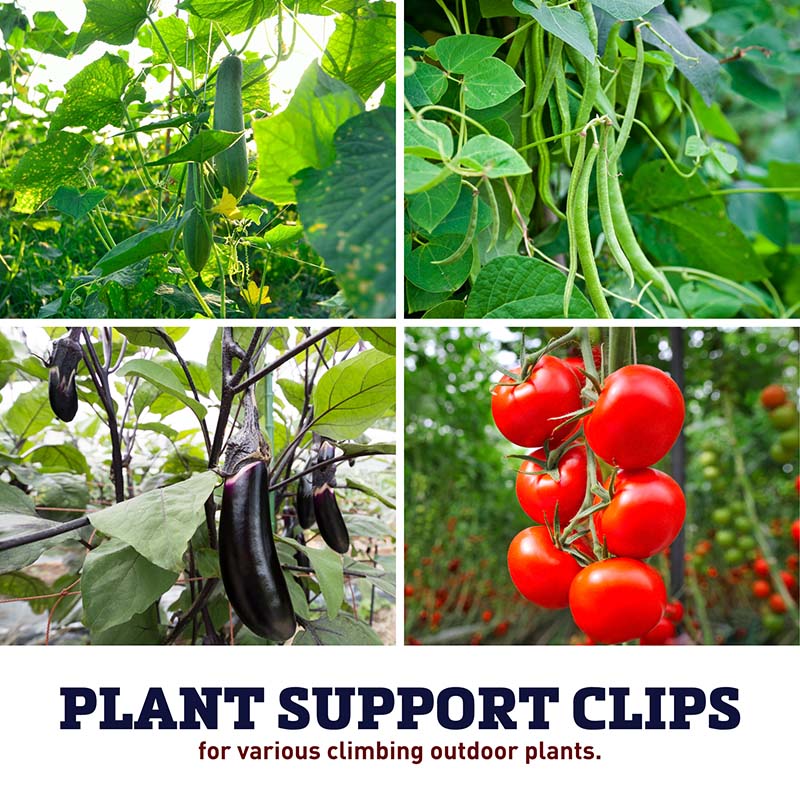 Plant Hanger Clips Vine Support for Trellising Tomatoes, Cucumbers & Climbing Plants -15mm