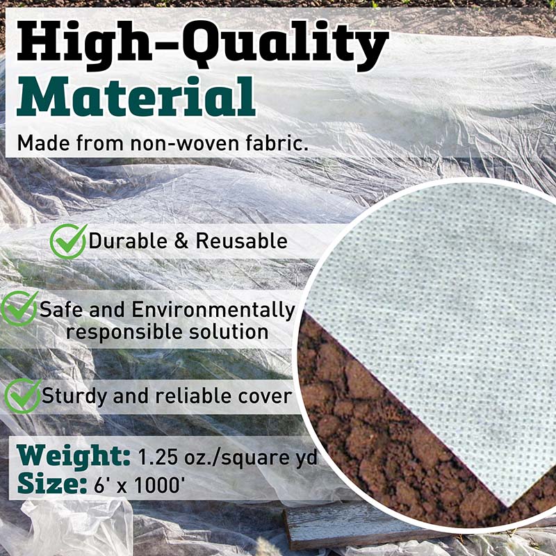 Floating Row Cover Point Bonded 1.25 oz. 6' x 1000' – Harris Seeds