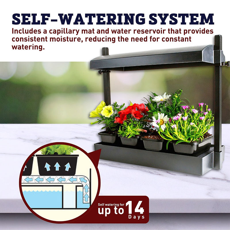 SunBlaster Micro Grow Light Garden - Black