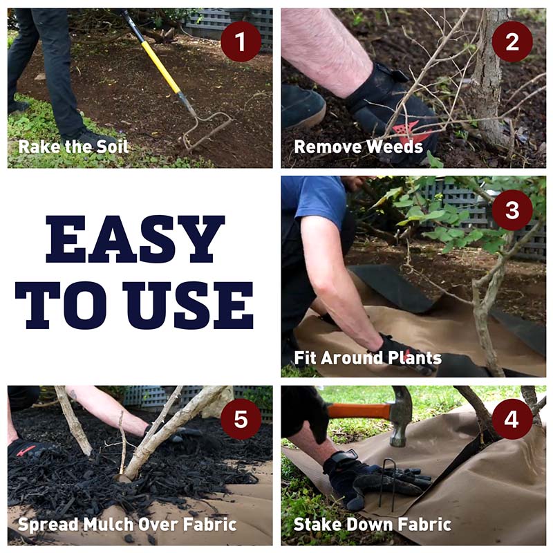 12 Year Earth Tone Landscape Fabric 3' X 100'