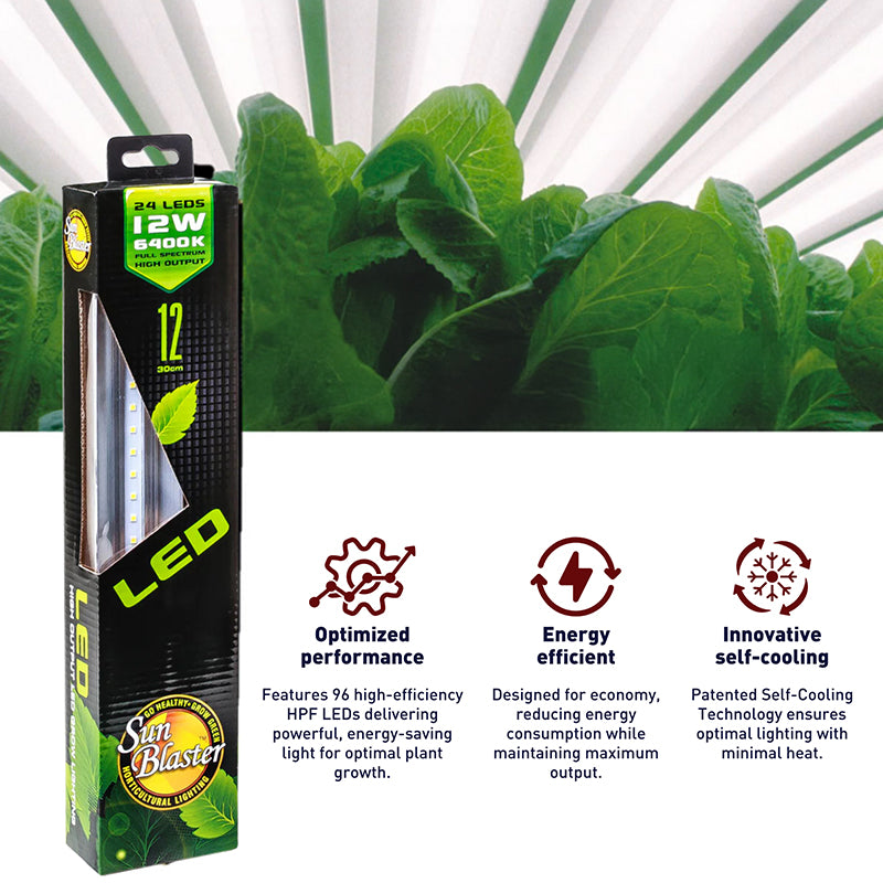 SunBlaster 12" LED Light Strip 6400K