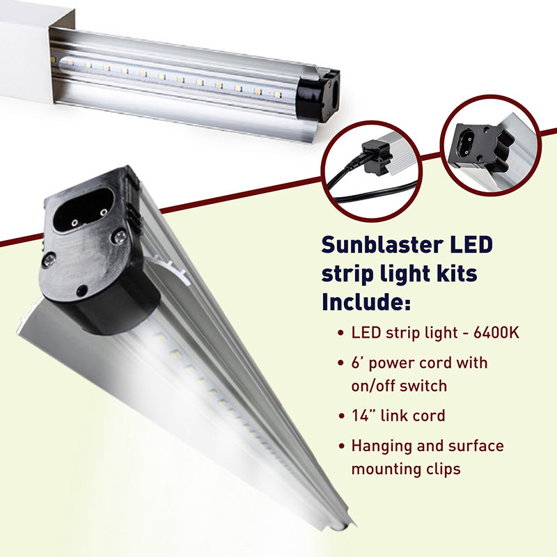 SunBlaster 2' LED Light Strip 6400K