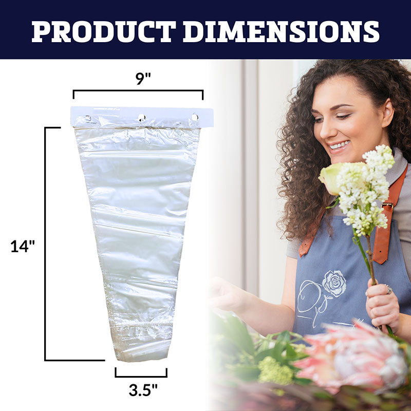 Medium Sealed Bottom Bouquet Sleeves