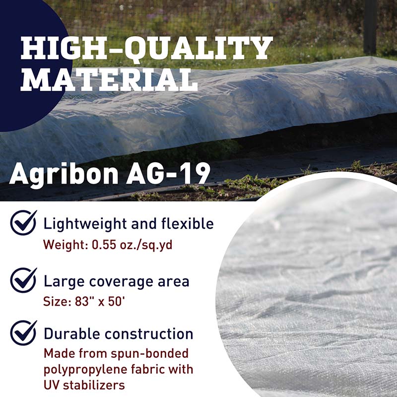 Row Cover Agribon AG-19 83" x 50'