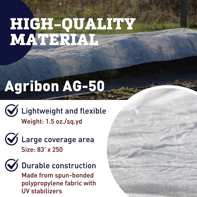 Row Cover Agribon AG-50 83"x 500'