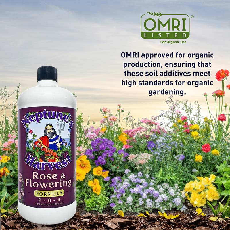 Neptune's Harvest Rose & Flowering 2-6-4 32 oz. (1 qt.) Organic Fertilizer - Thumbnail 3