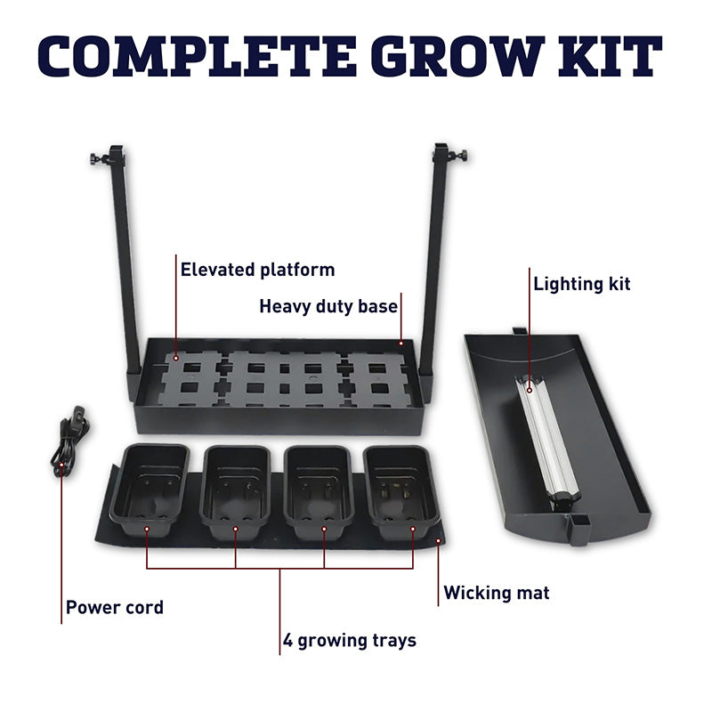 SunBlaster Micro Grow Light Garden LED - Black