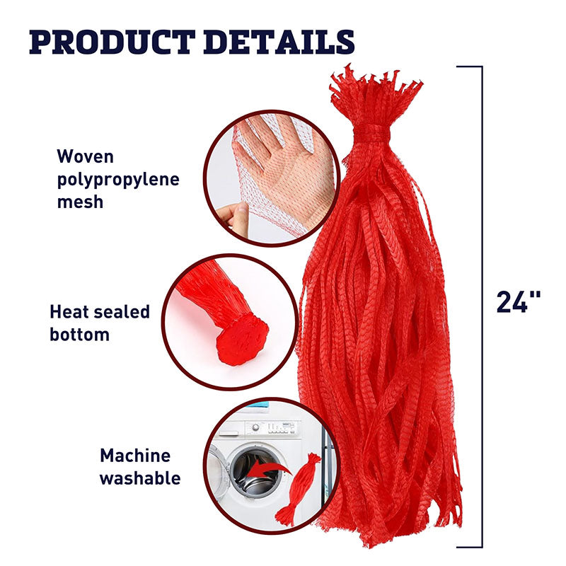 Sealed Bottom Mesh Bags 24"