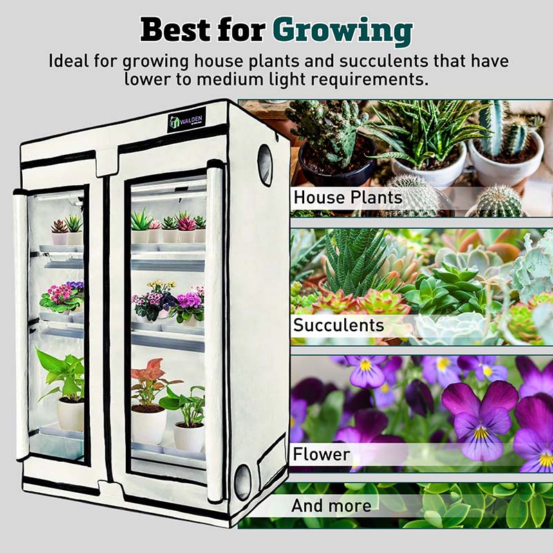 medium light house plants Walden 3-Tier LED House Plants Kit – Harris Seeds