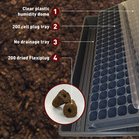 Pop and Grow 23x40 Flexiplug 200 Cell Complete Kit