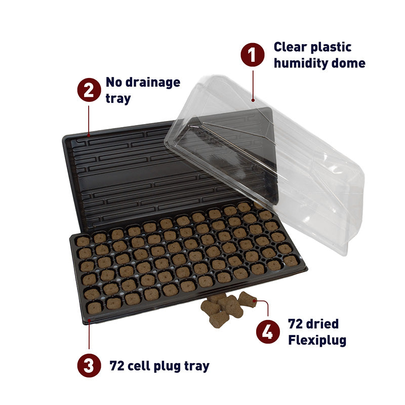Pop and Grow 135B Flexiplug 72 cell Complete Kit