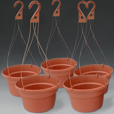 12" Dillen Plastic Hanging Baskets (5)