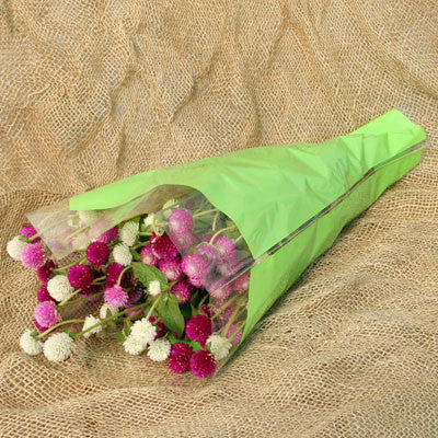 Tissue-Look Bouquet Sleeves (Green Large)