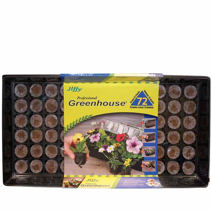 Jiffy Greenhouse 72 ct Medium Pellet Kit